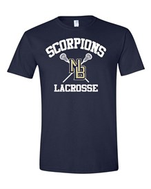 Scorpions Lacrosse Soft Style Navy T-Shirt - Orders due Monday, April 10, 2023